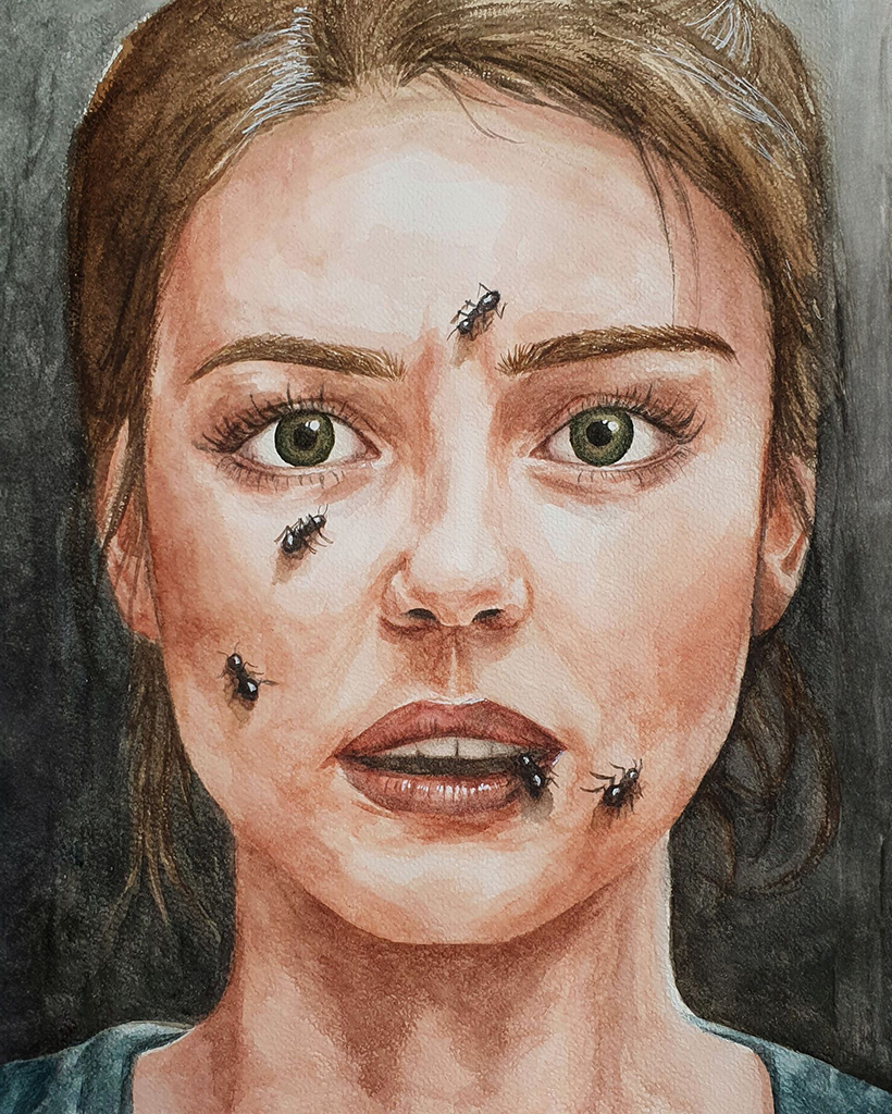 Illustration aquarelle portrait
